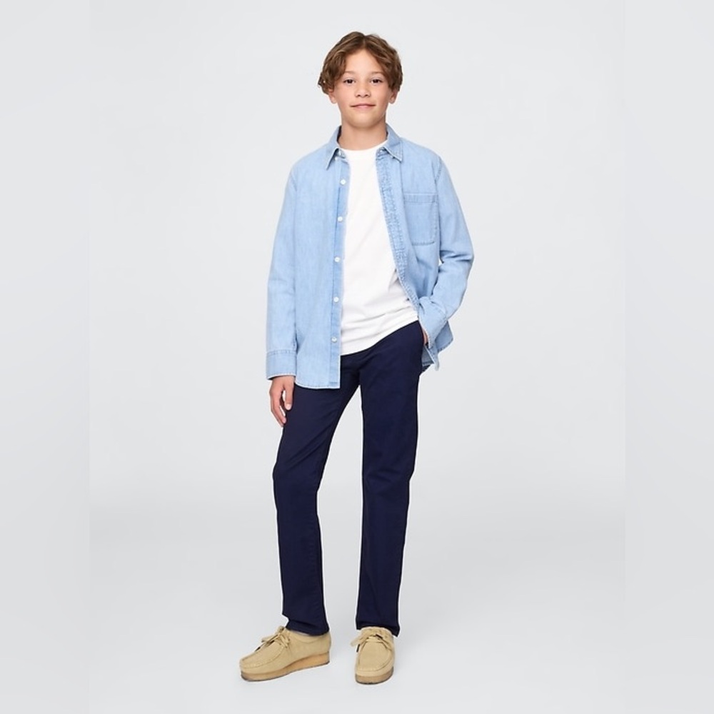 Gap Kids Uniform Straight-Fit Stretch Khakis Size 14